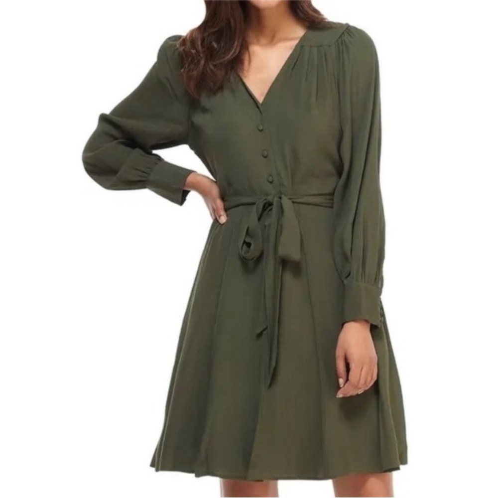 Gal Meets Glam Green Wrap Dress